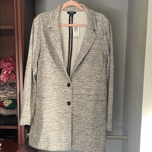 Torrid gray and White Women's Blazer